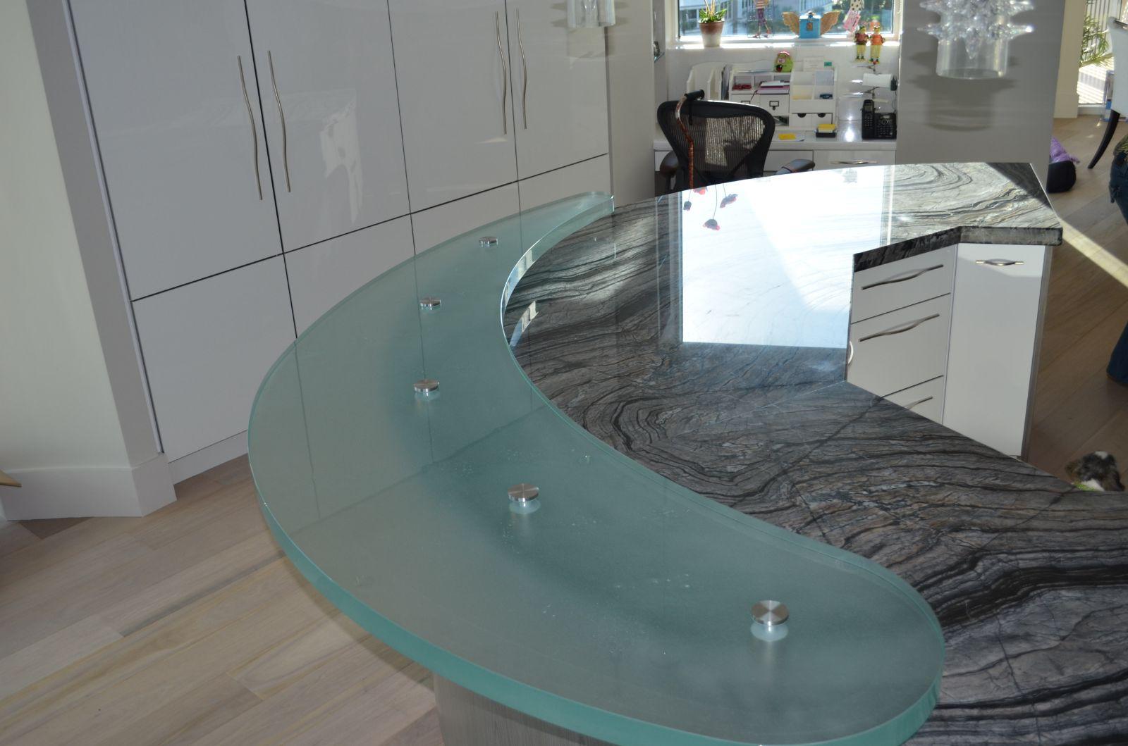 Custom wine display with LED lighting