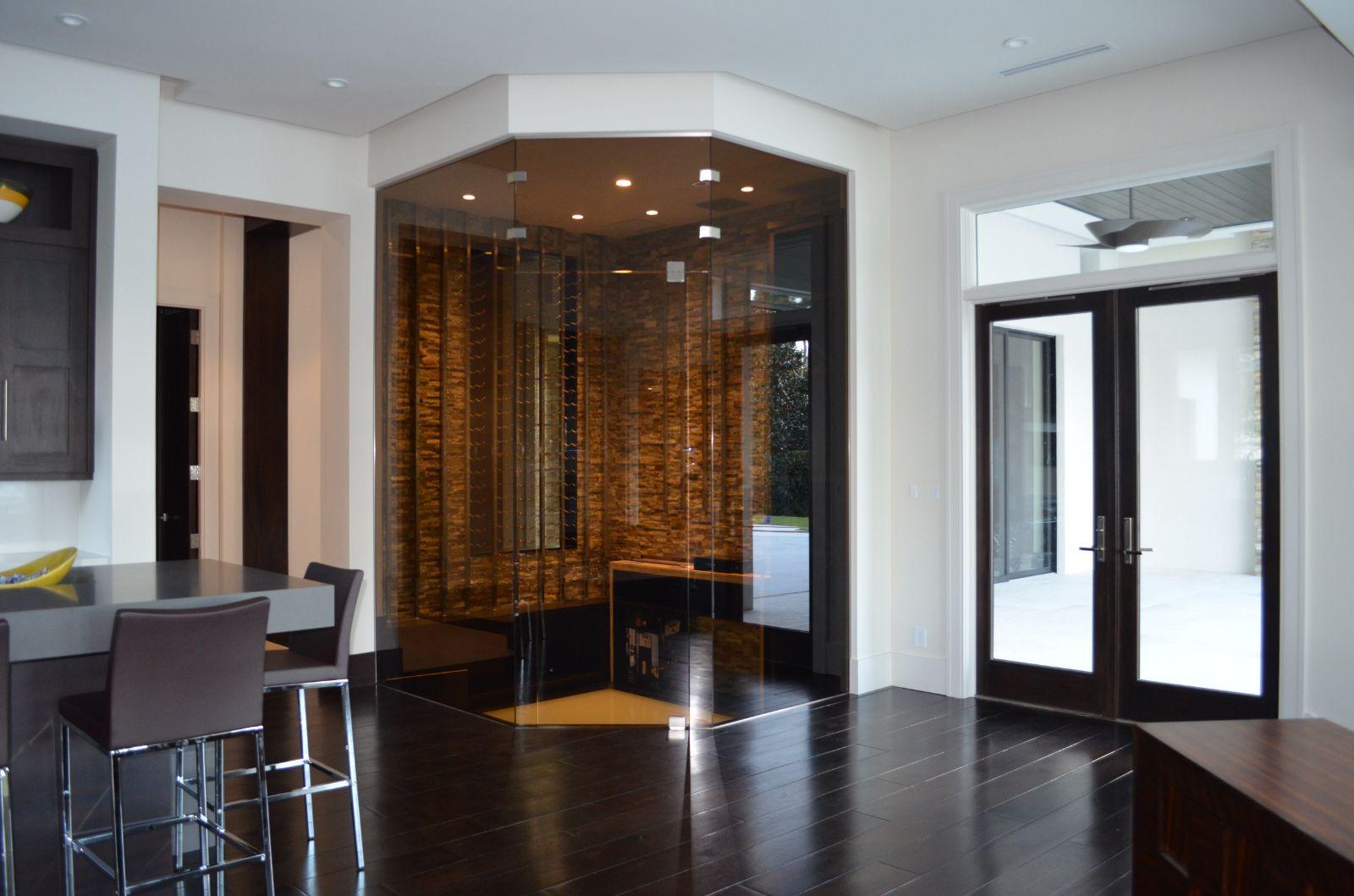 Residential wine room installation